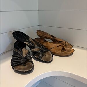 2 Pair Clarks vintage sandals